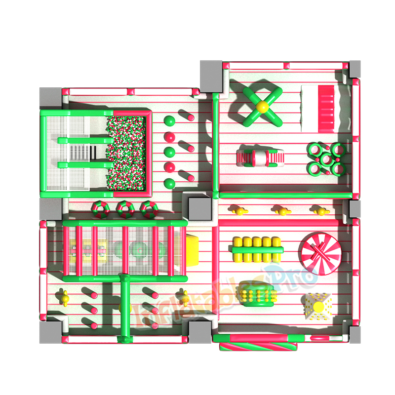 Mega Parque Baby Play Indoor Vermelho e Verde view 3
