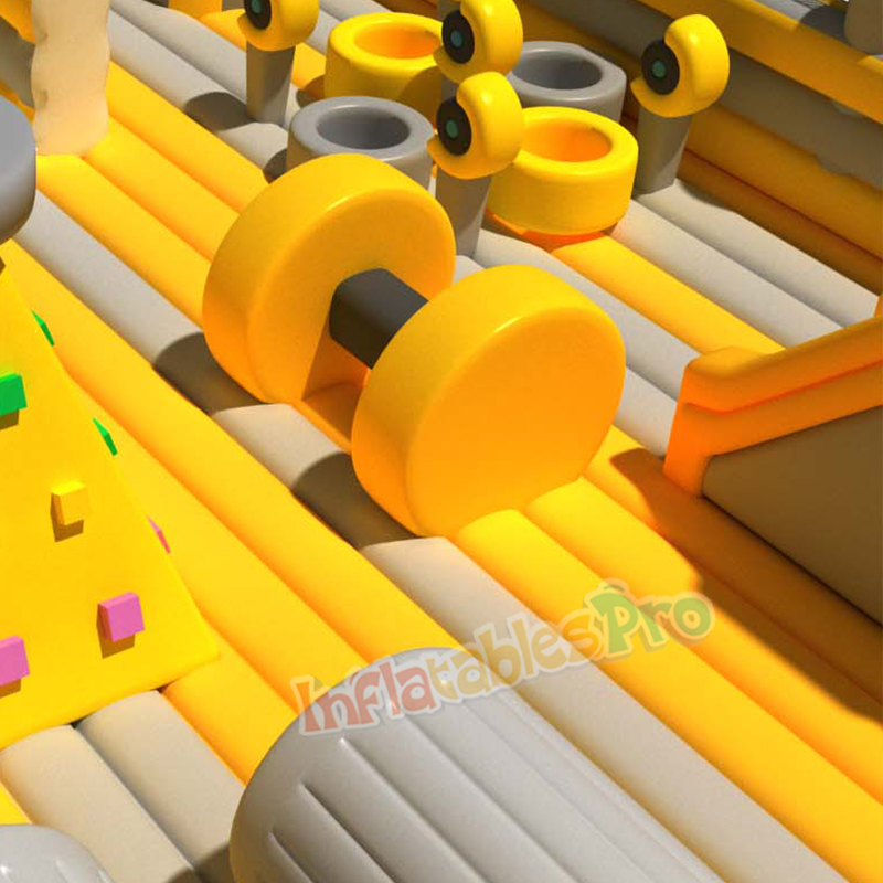Mega Parque de Obstáculos Amarelo Dourado view 6